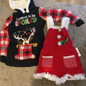 No Boundaries Red and Black Holiday Sweaters